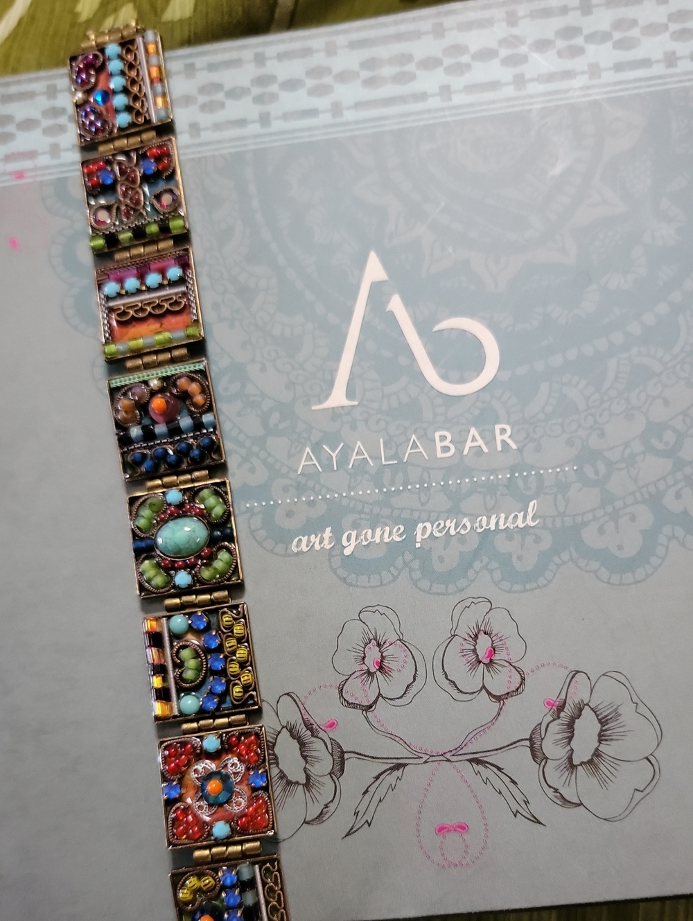 Ayala Bar Multicolor Mosaic Tile Bracelet - Vibrant Beadwork